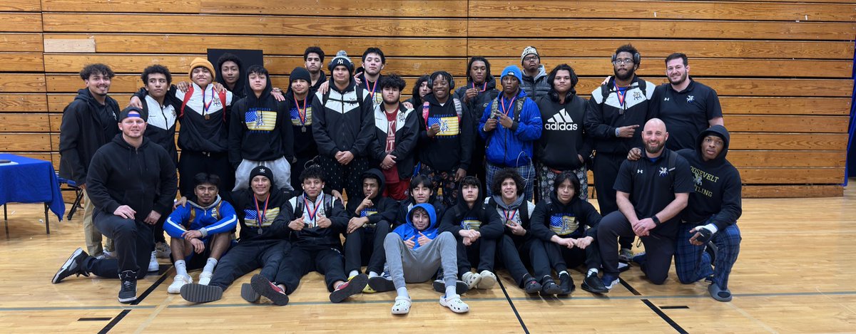 _RRWrestling's tweet photo. The Rough Riders finished with 12 wrestlers placing in the top 6, earning Division 1 All-Conference Honors. 7 placing in the top 4, have now punched their ticket to the Nassau County Championships and 3 finishing in 5th are eligible for a wildcard to the County championships. https://t.co/dIlzVPErGc
