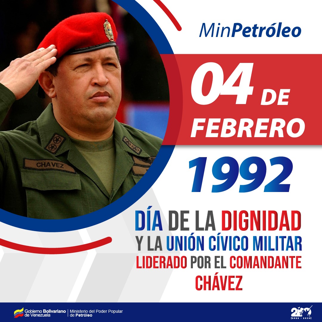 🇻🇪 Conmemoramos 32 años del "Día de la Dignidad Nacional". Evento que marcó el comienzo de una nueva era para Venezuela, en la que se escucharon las voces del pueblo y se defendieron sus derechos. 

#4FDelPueblo
