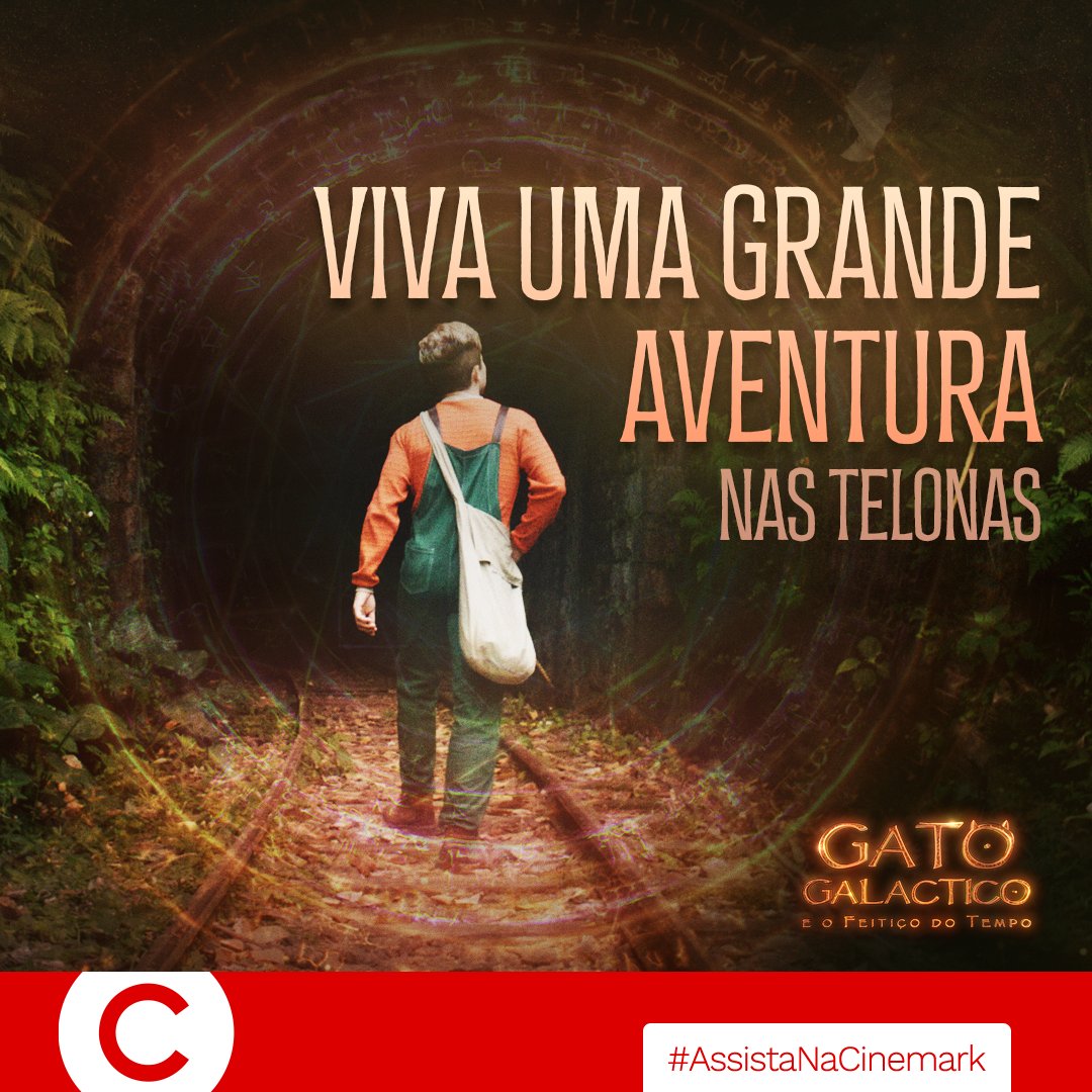 cinemarkoficial's tweet photo. ATENÇÃO! Os portais do espaço-tempo já se abriram para uma aventura incrível: #GatoGalactico e #OFeitiçoDoTempo tá em cartaz! 😻 Garanta o seu ingresso pelo #APPCinemark e não perca a chance de embarcar nessa história. Vem!
#SofaDigital #GatoGalacticoNaCinemark https://t.co/o7g3tXGyTa