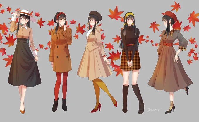 いろんな服描いてた。 