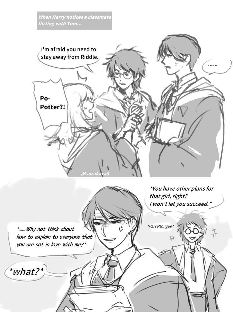 Sorakara8's tweet photo. "That transfer student is so possessive..."
#Tomarry #trhp https://t.co/5tgvIoCbkv