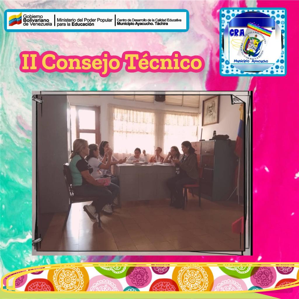 II Consejo Técnico. Escuela Nacional Francisco de Paula Reina. Municipio Ayacucho. @MPPEDUCACION <a href="/CDCETachira/">CDCE Táchira</a> <a href="/Crazet2011/">Crazet2011</a> <a href="/cdceayacucho/">CDCE Municipio Ayacucho</a> <a href="/circuito4ayacu/">𝓒𝓲𝓻𝓬𝓾𝓲𝓽𝓸 𝓔𝓭𝓾𝓬𝓪𝓽𝓲𝓿𝓸 4</a>