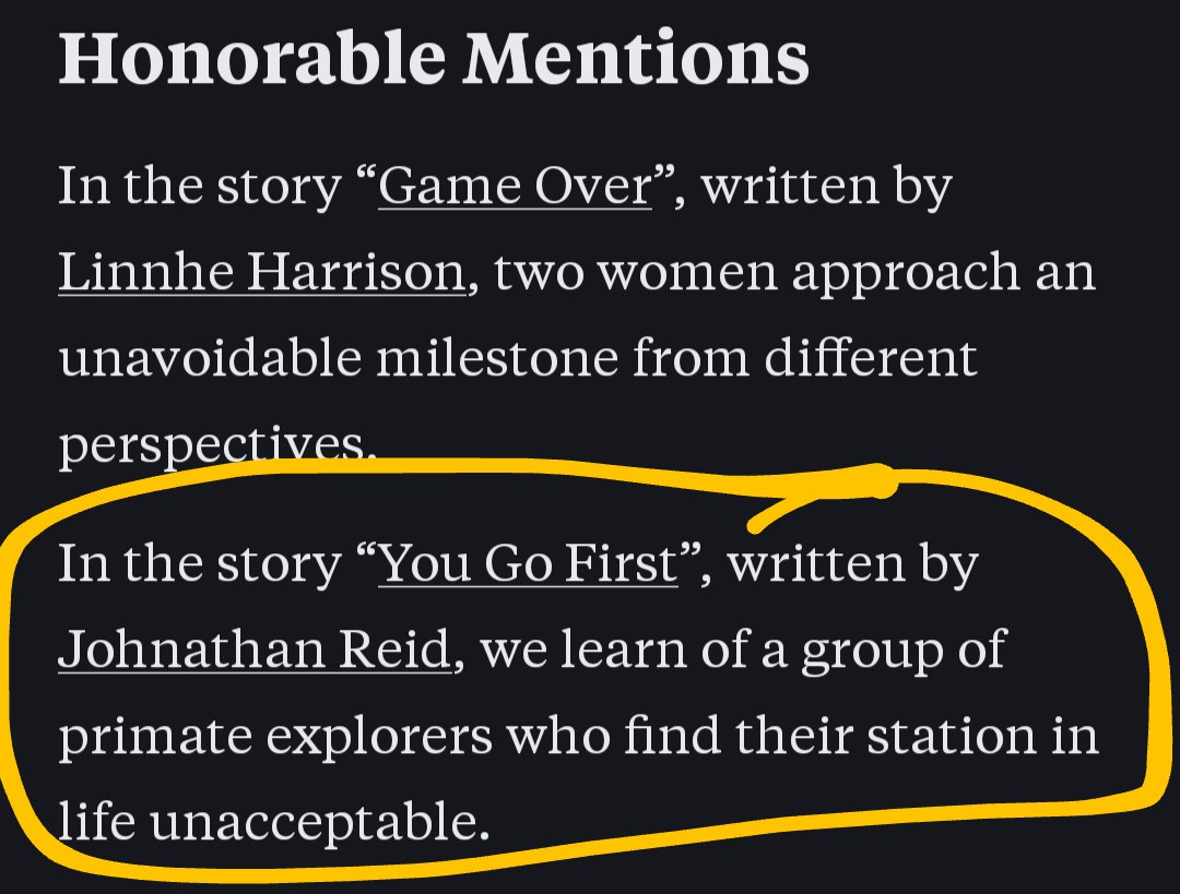 Over the moon (😛)! 
Received a 2nd= place honourable mention in the Lunar Awards. 
open.substack.com/pub/lunaraward…