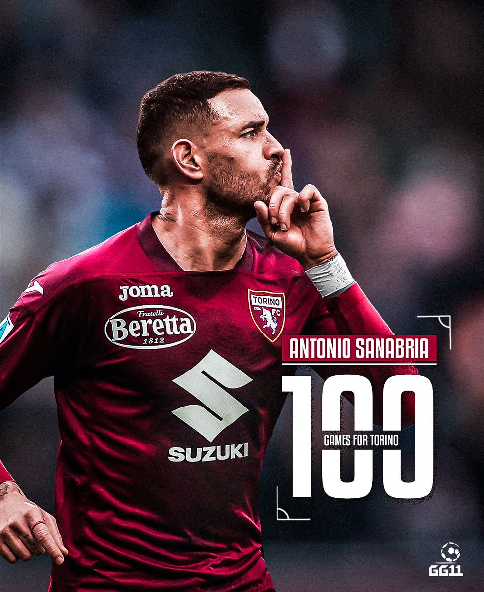 GG11_official's tweet photo. Tonny Sanabria has completed 100 games with Torino! 🤩
Congratulations! 💪
.
#GG11 #GG11Family #Sanabria https://t.co/vBHvkAdytj
