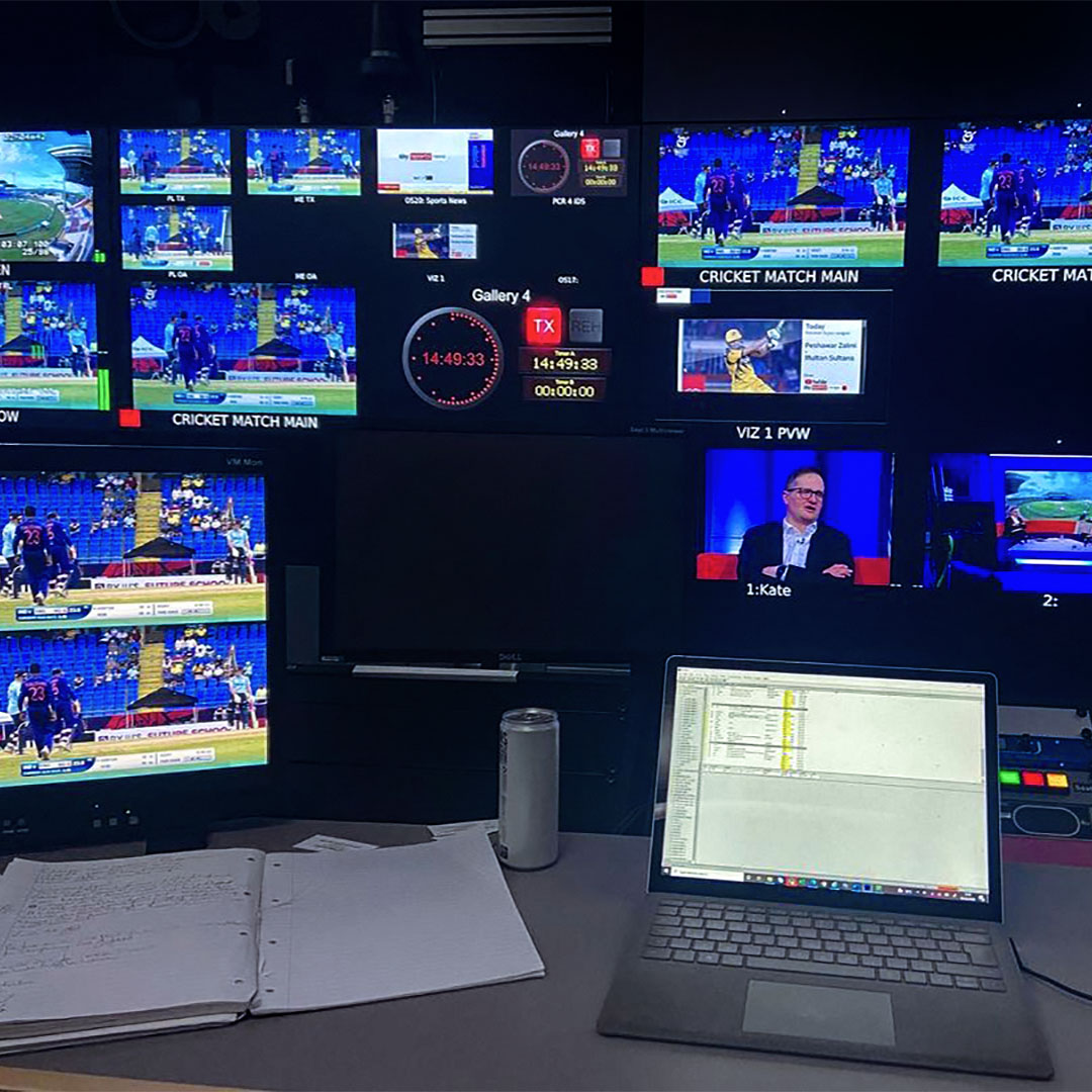 Avid's tweet photo. 📺 Covering cricket at Sky Studios
📷 https://t.co/DtgPHPrEzz
#inews #cricket #skystudios #sports #newsroom #controlroom #broadcast #skystudios #avid https://t.co/HptZ5zGO1X