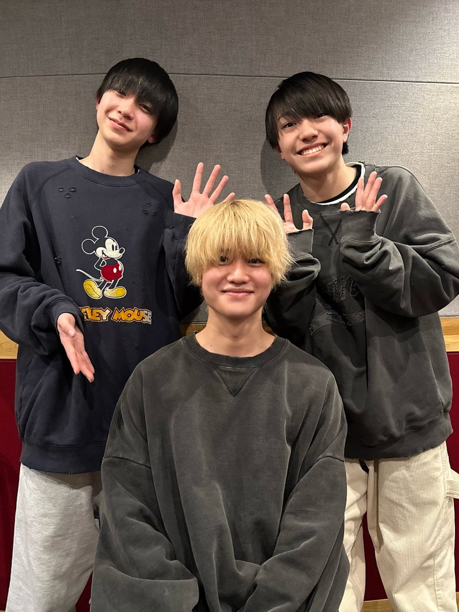 本日の #とれ関 は…🌝✨ #大西風雅 #永岡蓮王 #井上一太 がお届けし
