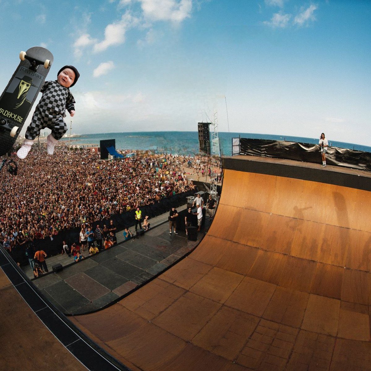 3 months old tomorrow repping <a href="/tonyhawk/">Tony Hawk</a> <a href="/birdhouse/">birdhouse</a> plague doctor set-up. <a href="/Vans/">Vans</a>