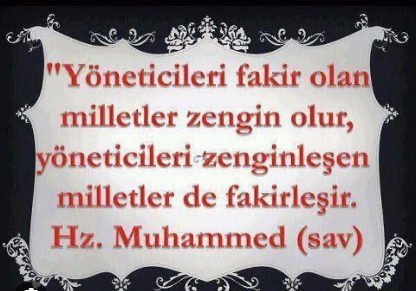 Yoldas1923's tweet image. #Yöneticileri ‘fakir olan’ #milletler #zenginleşir. Yöneticileri ‘zengin olan’ milletler #fakirleşir. -Hz #Muhammed
Peygamber sözüne uyan tek #Müslüman ülke #yöneticisi yok. Bunlar nasıl Müslüman?
