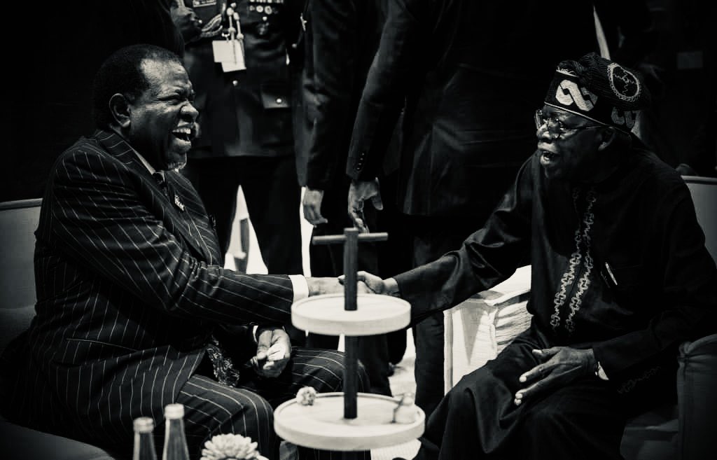 officialABAT's tweet photo. On behalf of the government and people of Nigeria, I extend our deepest condolences to the government and people of Namibia over the passing of His Excellency, President Hage Geingob.

I mourn the painful loss of a veteran in the struggle for democracy, a proponent of good governance, and an advocate for economic, social, and political solidarity among African peoples.

This tragedy comes at a time when Africa is in dire need of more visionary leaders who believe in our common destiny and who can strengthen the bonds across our borders and spread the tendrils of cooperation in all fields of human endeavour.

As Namibia mourns, I want to assure the Republic that my thoughts and prayers, and indeed those of all Nigerians, are with you.

Bola Ahmed Tinubu, GCFR
President
Federal Republic of Nigeria
