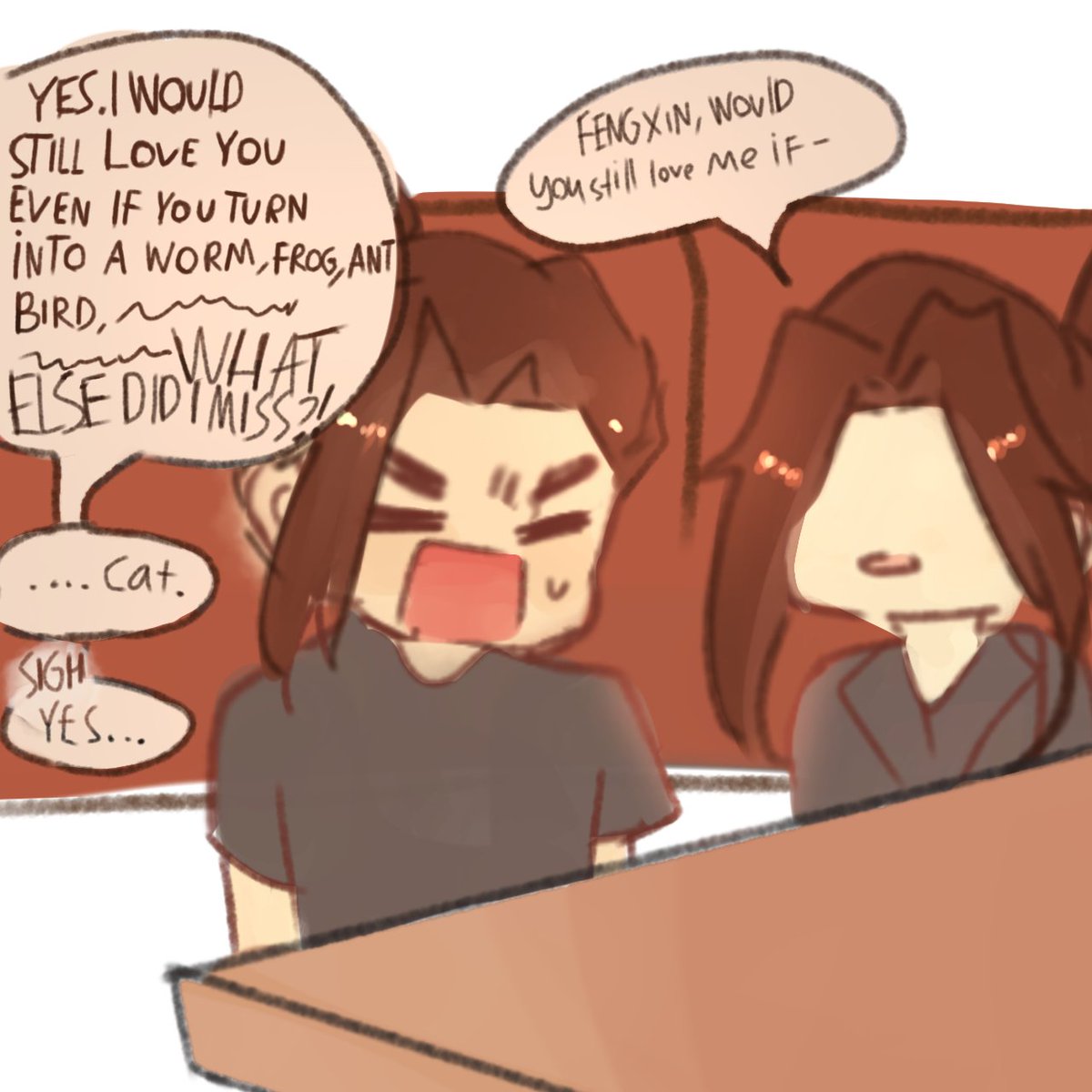 Mq is the type who likes to annoy his bf while waiting for food till fx had enough of it