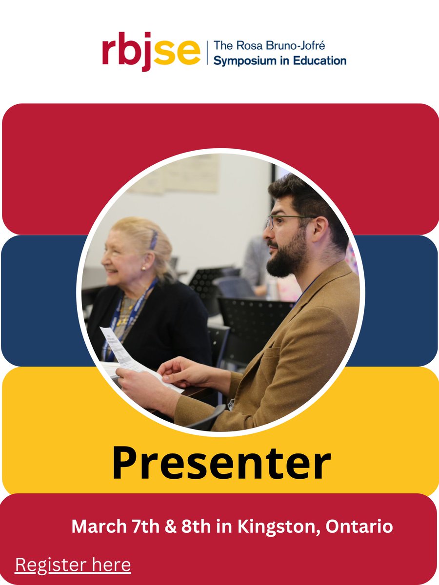 I am excited to share that I've been accepted to present <a href="/rbjse/">RBJSE</a> 2024 <a href="/QueensEduc/">Faculty of Education</a> on the topic "Immigrant Parents Perception of Ontario Classroom Assessment Practices" on March 7th. It's hybrid. #RBJSE2024