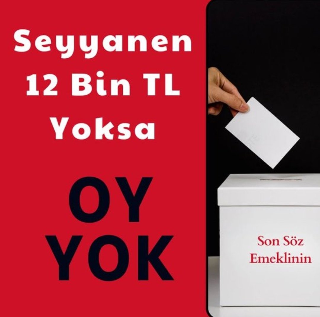 16 Milyon Emekli Pesetmiyoruz.
Hakkimizi İstiyoruz. Alana Kadar da S-U-S-M-A-Y-A-C-A-Ğ-I-Z ‼️

👇👇👇👇
#16MilyonEmekliSesleniyor
@Akparti @RTErdogan @MHP_Bilgi 
@isikhanvedat @omerrcelik 
@_cevdetyilmaz @dbdevletbahceli