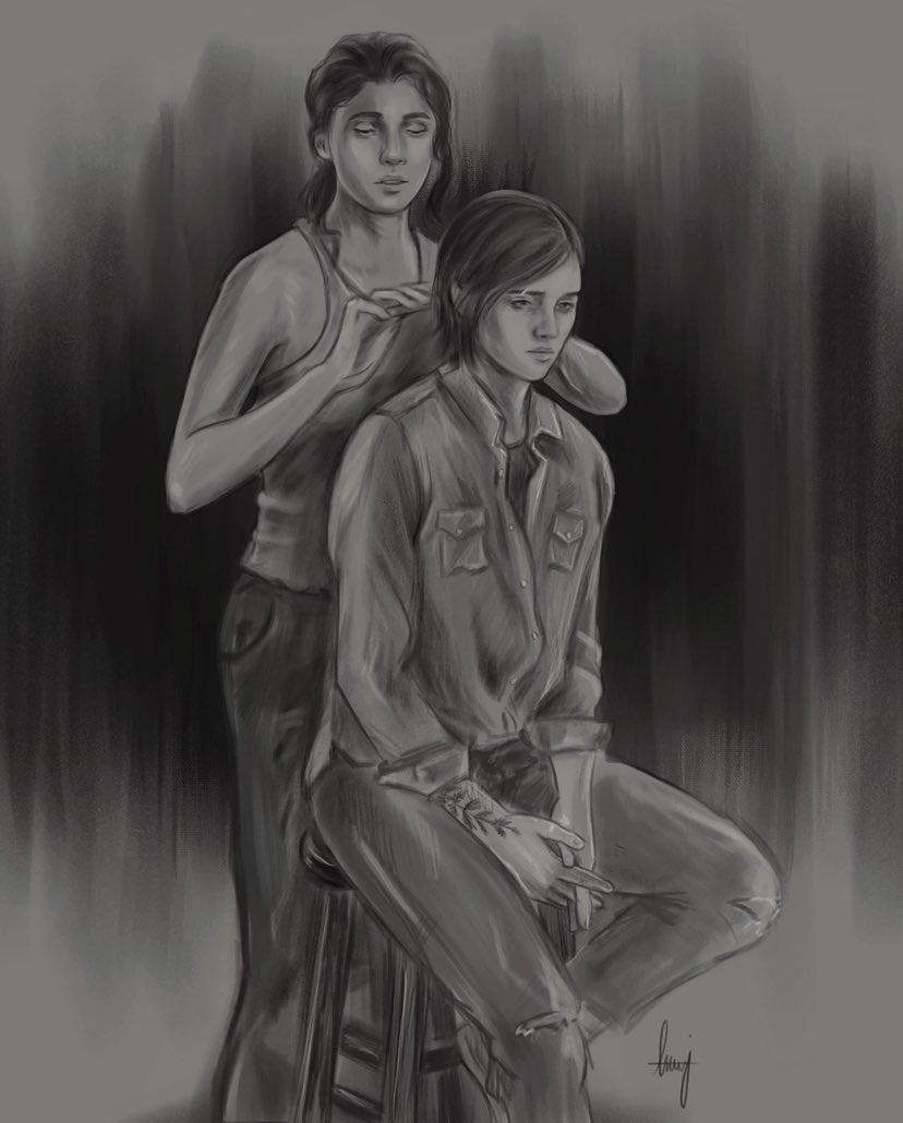 Hair’s been getting too long…✂️

#TheLastOfUs #TLOU #elliewilliams #Fanart #digitalart