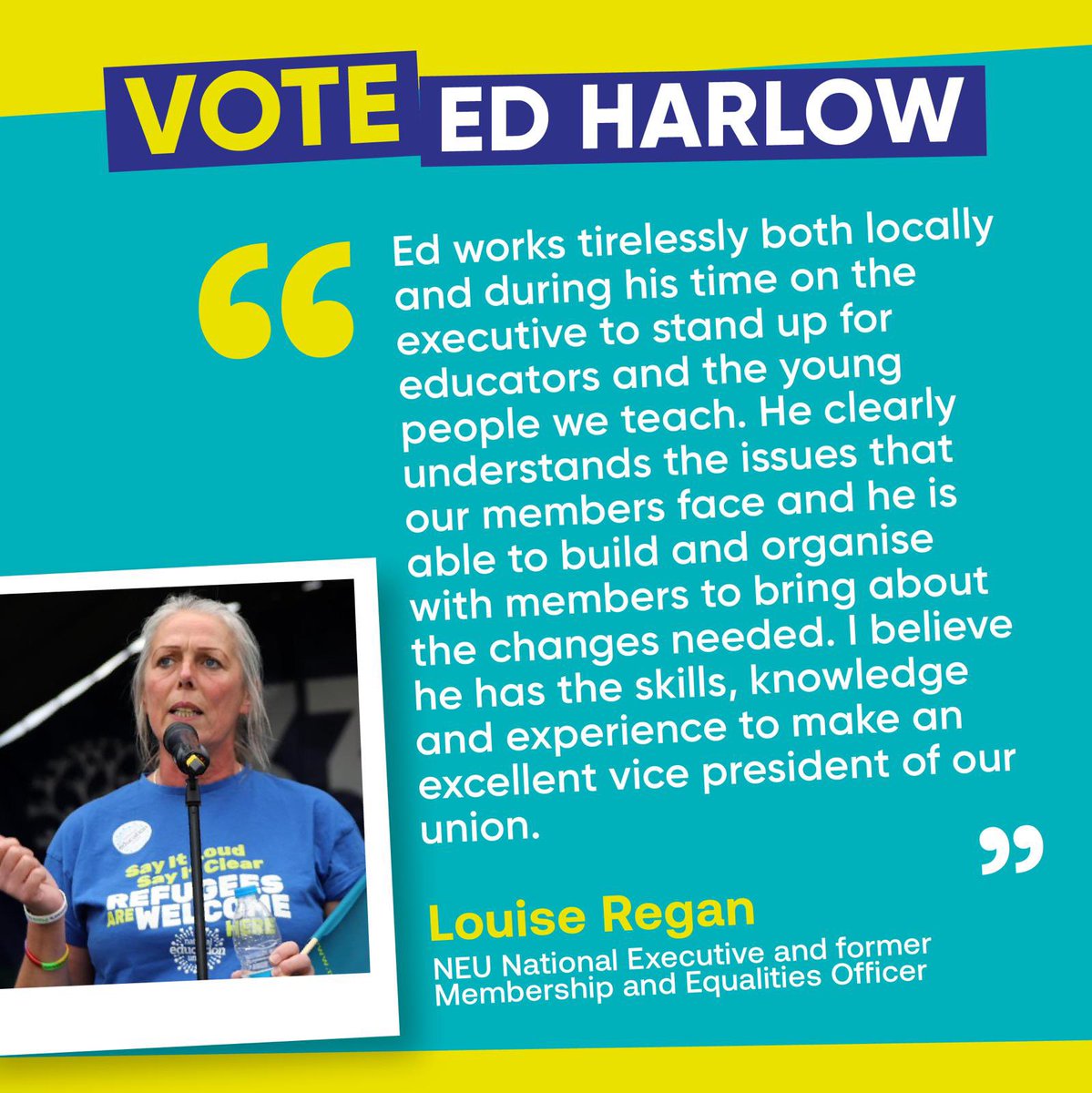 Nottingham NEU nominated @edharlowNEU please make sure you use your vote 🗳️