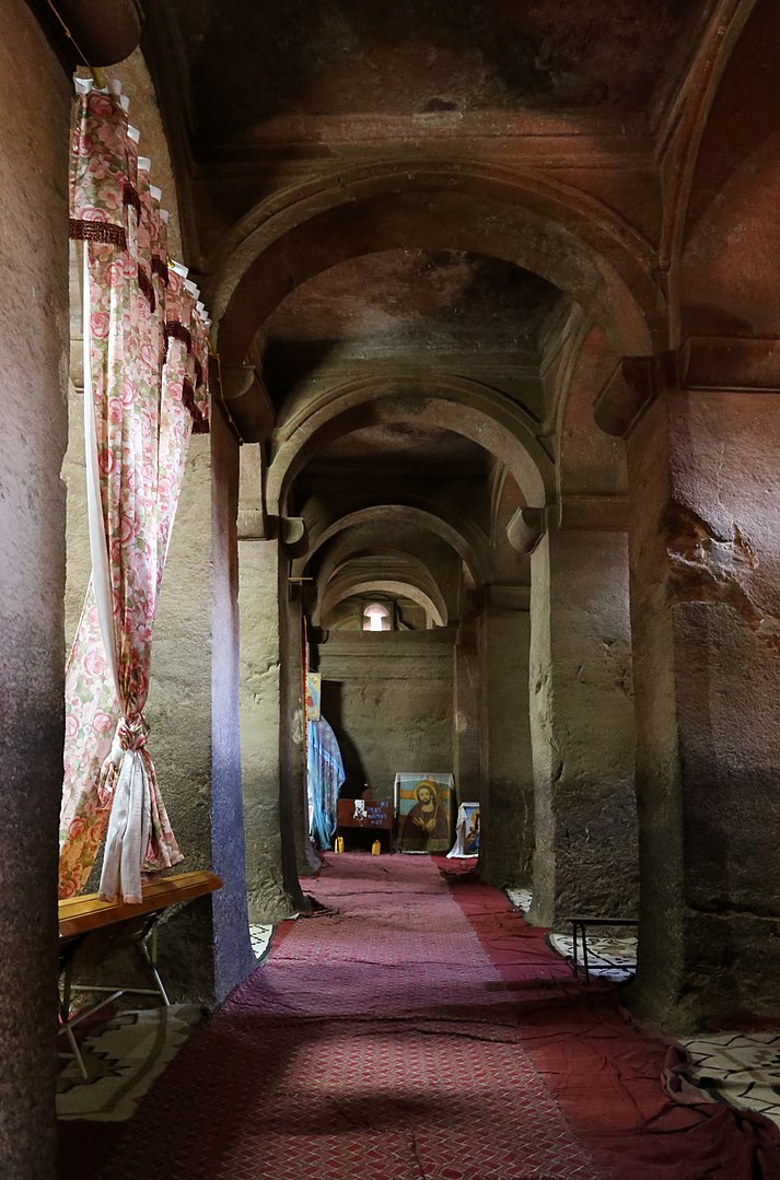 The second type of rock-cut architecture is the most common: temples and churches.

Like Lalibela in Ethiopia, where King Gebre Meskel had fourteen churches carved from the hills, connected by tunnels and passages, to recreate his own Jerusalem in the 13th century.