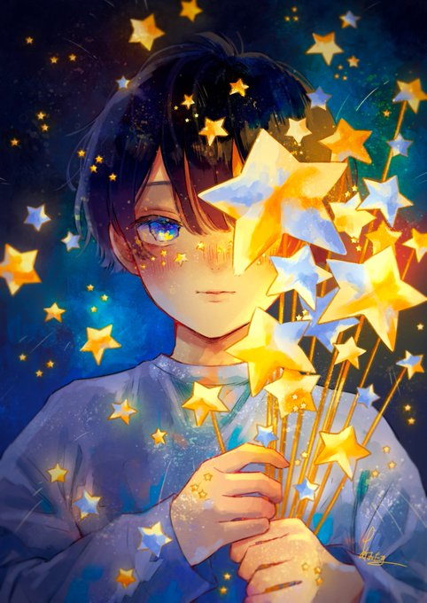 「1boy star (symbol)」 illustration images(Latest)｜21pages