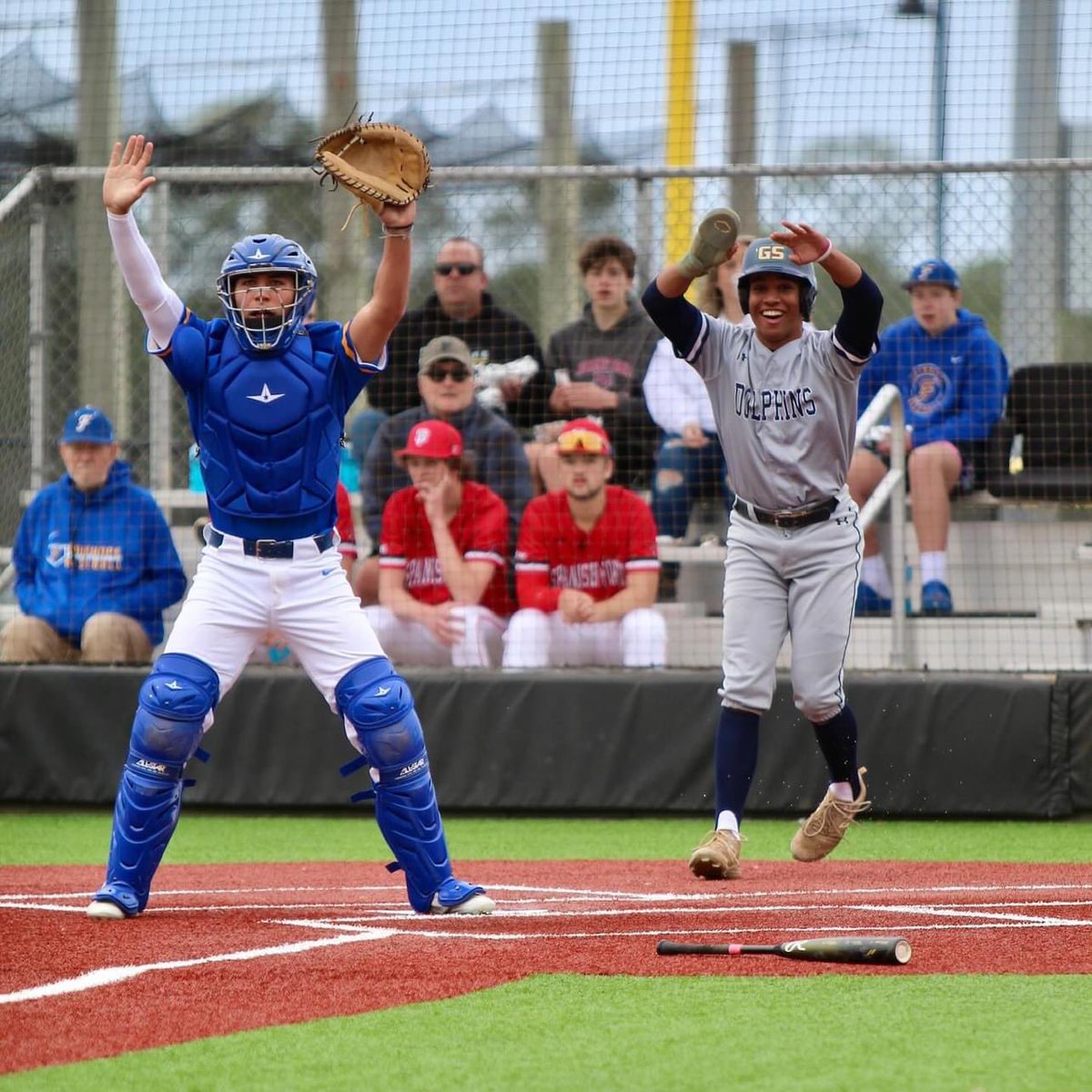 FinsBaseball's tweet photo. Todayβs umpire scrimmage vs Fairhope and Daphne went great! It felt good to be back on the field getting prepared to start the 2024 season! The boys are ready for opening day! #StateMentality #PlayInMay #PlayForThePile π¬βΎοΈπ₯ https://t.co/oyOWDS9Ykp