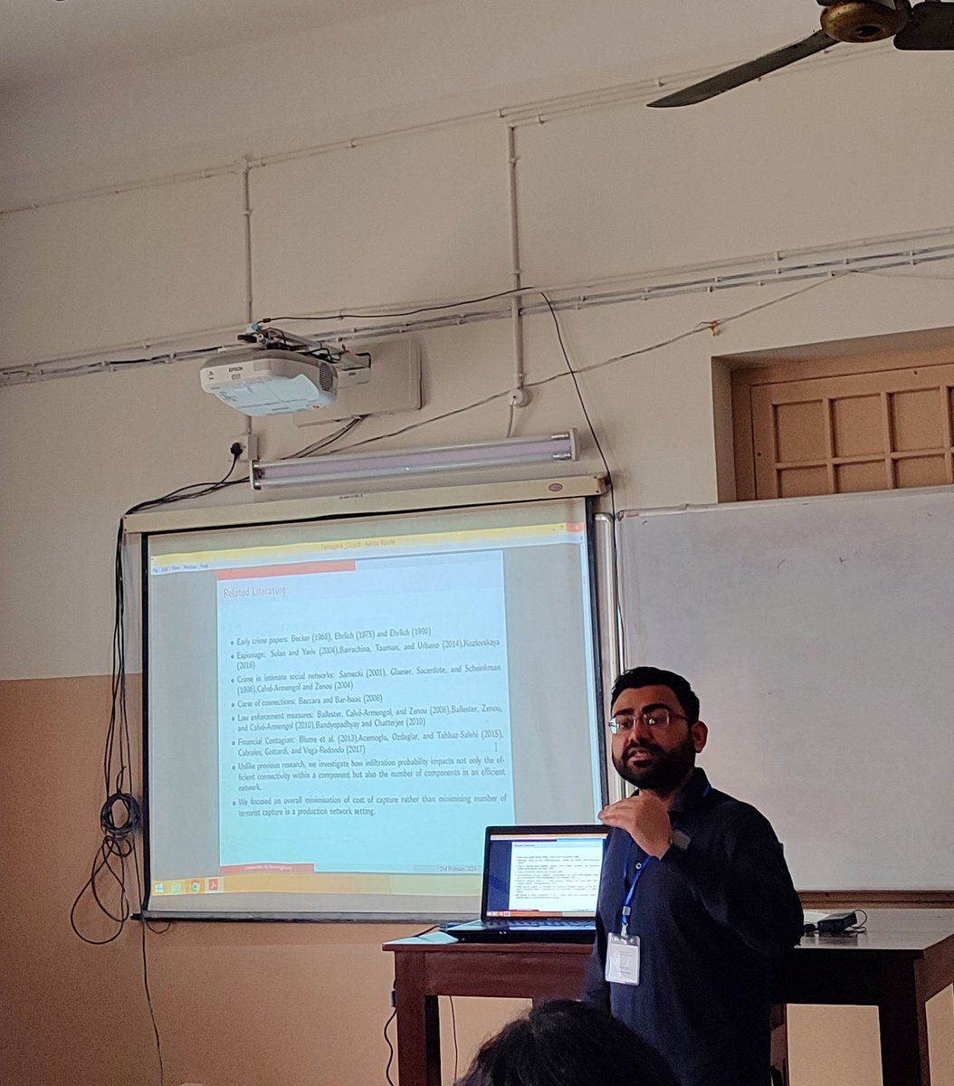 9th Research Scholars' Workshop held at the Department of Economics, University of Calcutta on 2nd Feb, 2024. A thread. The keynote lecture was delivered by Prof. Anirban Kar (DSE) and chaired by @Sourav_bh (IIM C) . #EconTwitter
