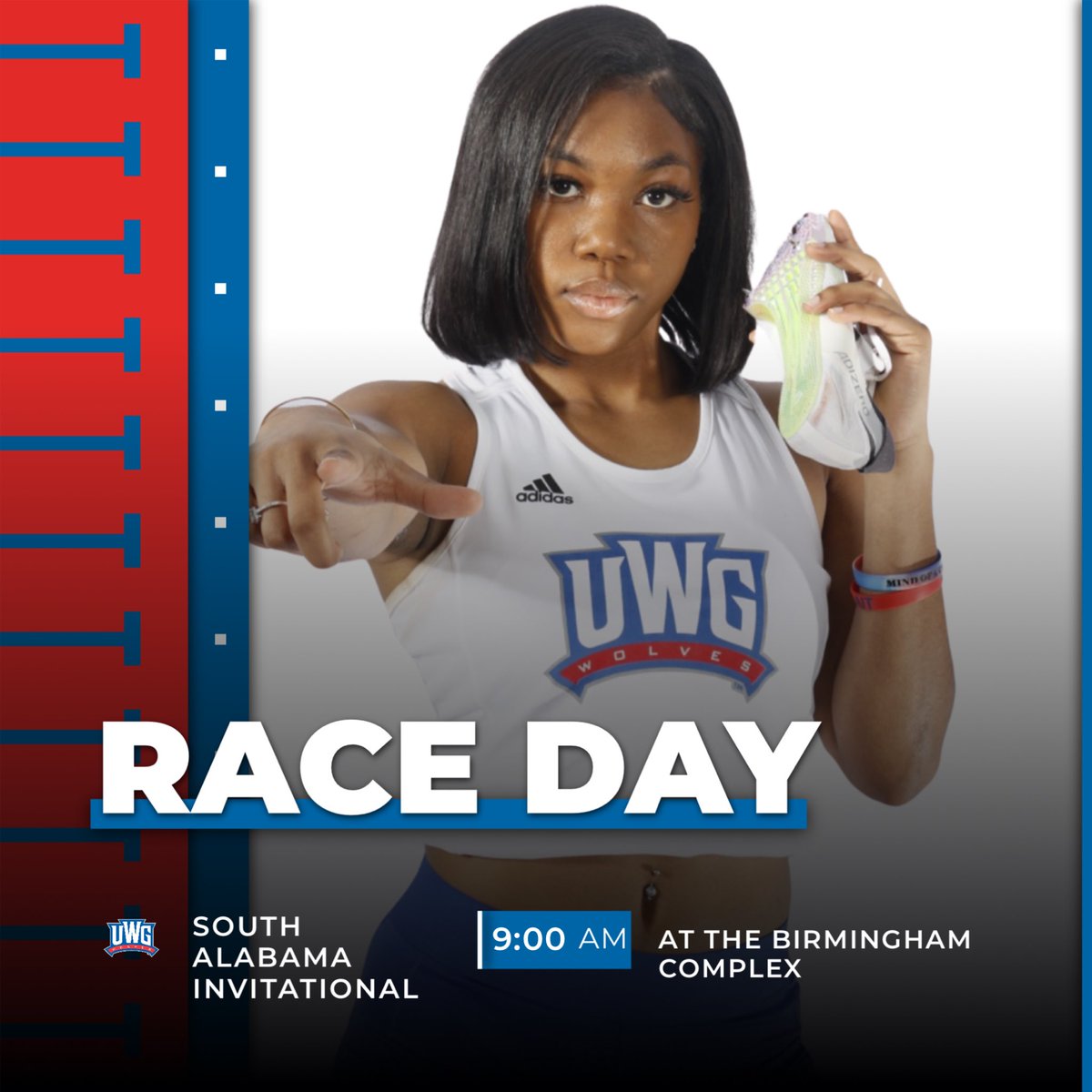 UWGTrack's tweet photo. It’s that time again! 💨

🛤️: South Alabama Invitational 
⌚️: 9:00 AM
📍: Birmingham, Alabama

#WeRunTogether https://t.co/MLOID8XYCy