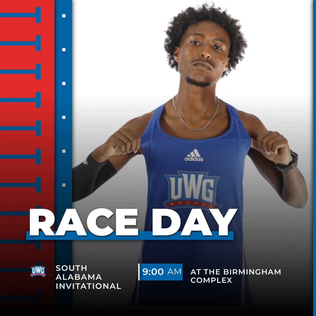 UWGTrack's tweet photo. It’s that time again! 💨

🛤️: South Alabama Invitational 
⌚️: 9:00 AM
📍: Birmingham, Alabama

#WeRunTogether https://t.co/MLOID8XYCy