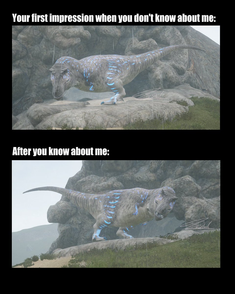 Kaithel7556's tweet image. Just meme. 
#Beastsofbermuda #Dinosaurs #TRex #Memes