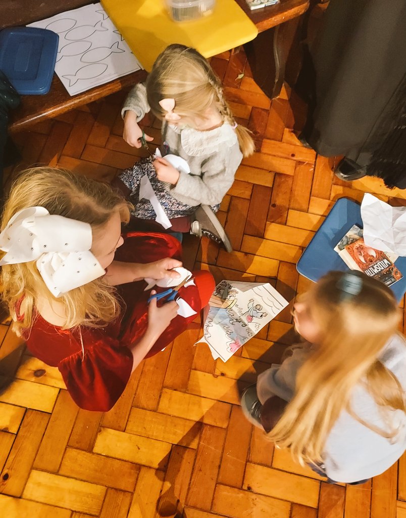 Lovely Sunday Club learning of Jesus' miracles in nature. Children were most peaceful painting/colouring the fishes... 🐟🐟🙏