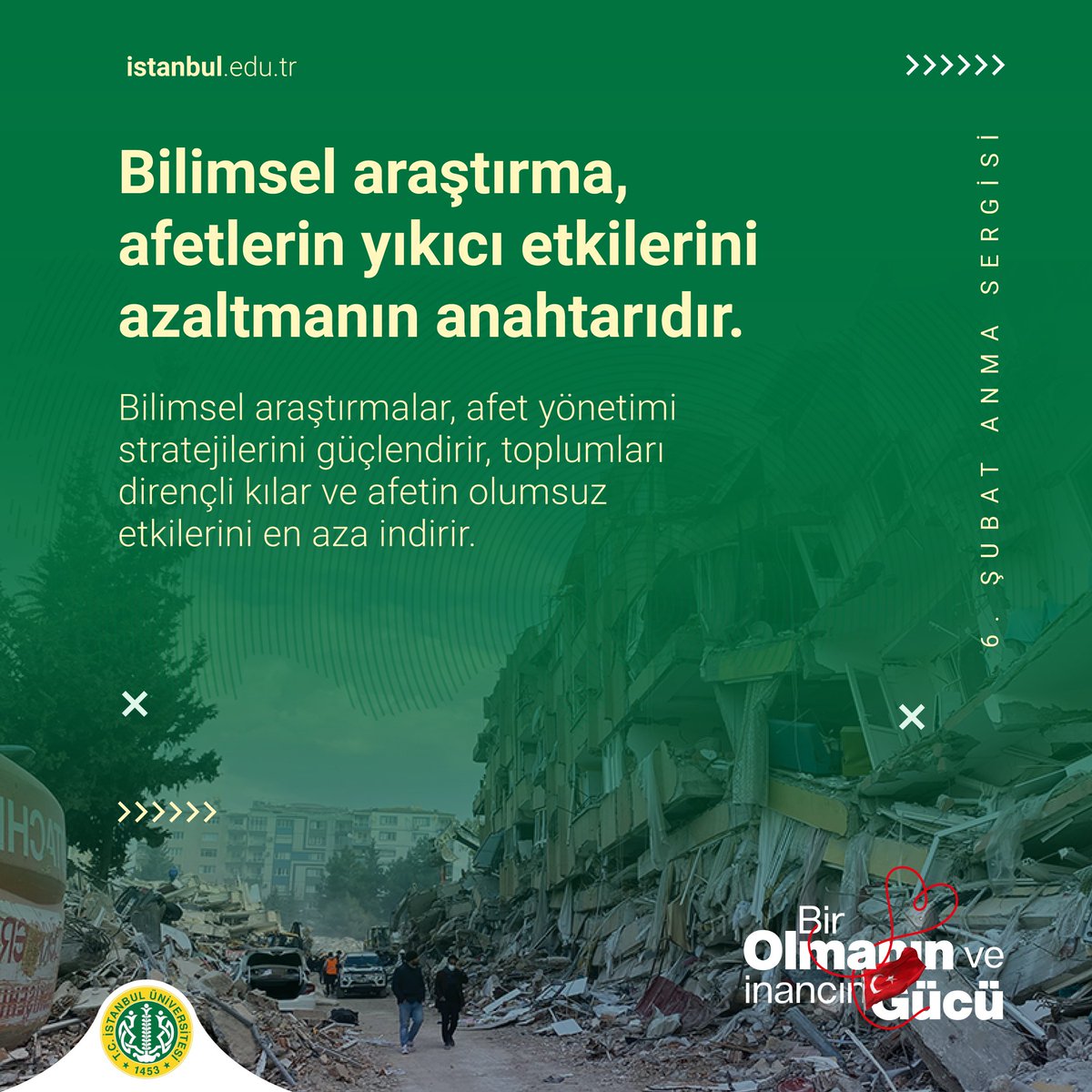 istuniresmi's tweet photo. Bilimsel araştırma, afetlerin yıkıcı etkilerini azaltmanın anahtarıdır.

Bilimsel araştırmalar, afet yönetimi stratejilerini güçlendirir, toplumları dirençli kılar ve afetin olumsuz etkilerini en aza indirir. https://t.co/OpvfgMGNlV