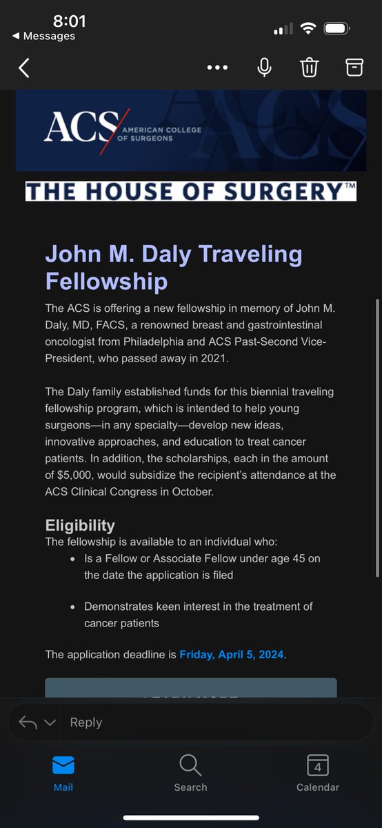 Continue his legacy. Thank you <a href="/AmCollSurgeons/">American College of Surgeons</a> <a href="/pturnermd/">Patricia L. Turner, MD, MBA, FACS</a>
He would be so proud of this