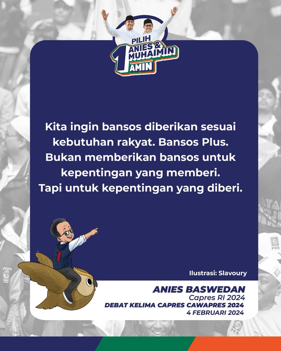 Rakyat Indonesia mau perubahan
#PerubahanPastiMenang
#AMINajadulu
<a href="/aniesbaswedan/">Anies Rasyid Baswedan</a>
<a href="/cakimiNOW/">A Muhaimin Iskandar</a>
AMIN pasti menang