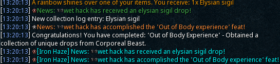 IsolatedNerd's tweet photo. Corporeal Beast log completed at 3291!! https://t.co/56Vp747hZT
