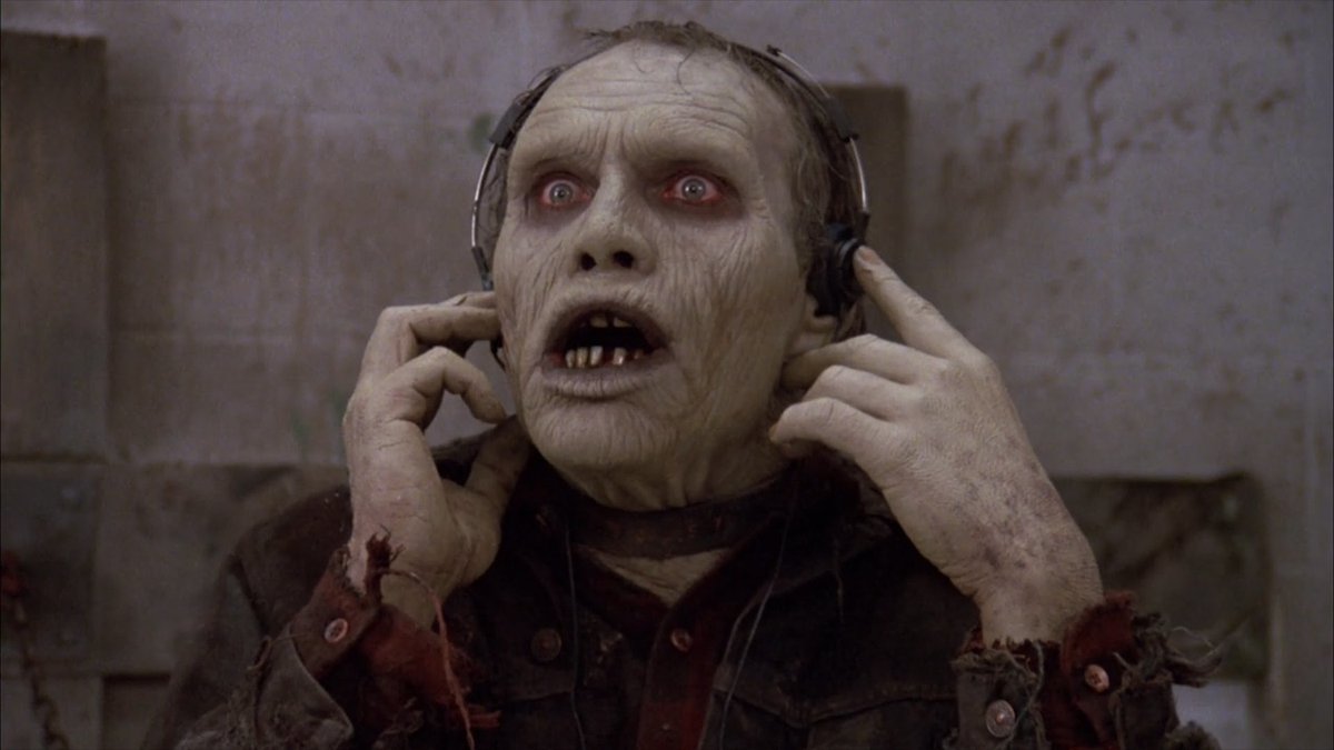 Gp4541's tweet photo. Day of the Dead (1985)
Director George A. Romero
#post_apocalyptic #zombie #horror #film #thriller #drama #bmovie #bodyhorror #slowburne #mystery #supernatural #psychological #Zombie_movies #Living_Dead #LoriCardille #TerryAlexander #JoePilato #RichardLiberty #DayoftheDead https://t.co/zkV48JiYWP