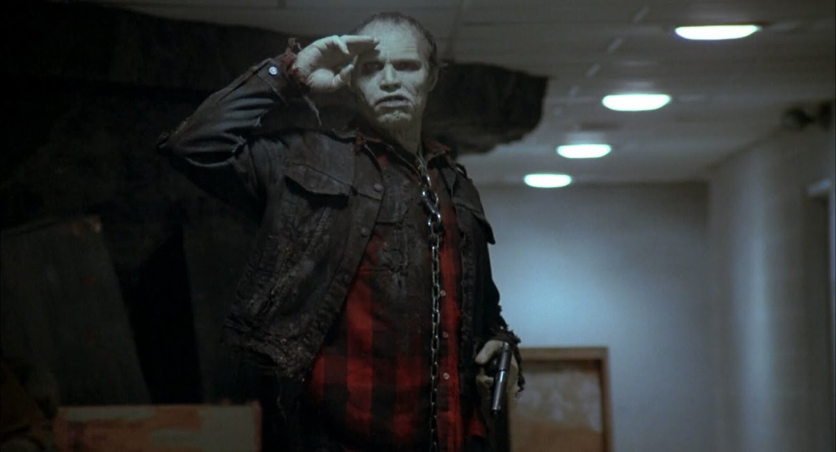 Gp4541's tweet photo. Day of the Dead (1985)
Director George A. Romero
#post_apocalyptic #zombie #horror #film #thriller #drama #bmovie #bodyhorror #slowburne #mystery #supernatural #psychological #Zombie_movies #Living_Dead #LoriCardille #TerryAlexander #JoePilato #RichardLiberty #DayoftheDead https://t.co/zkV48JiYWP