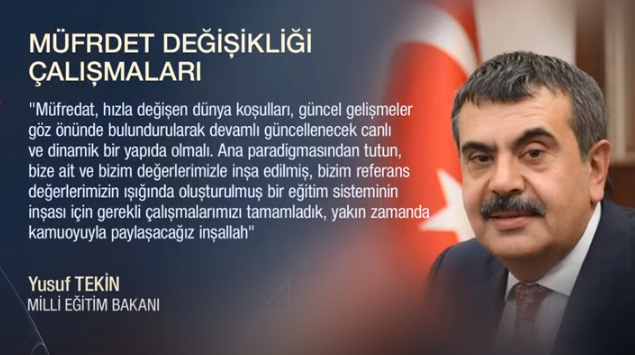 Galipilhaner's tweet photo. Milli Eğitim Bakanı Yusuf Tekin müfredatın tamamen değişeceğini duyurdu.

İSLAM (Şeriat) Dinine uygun Milli bir eğitim sistemine ihtiyaç var.

Fulbright Eğitim Komisyonu tamamen kaldırılmalıdır.