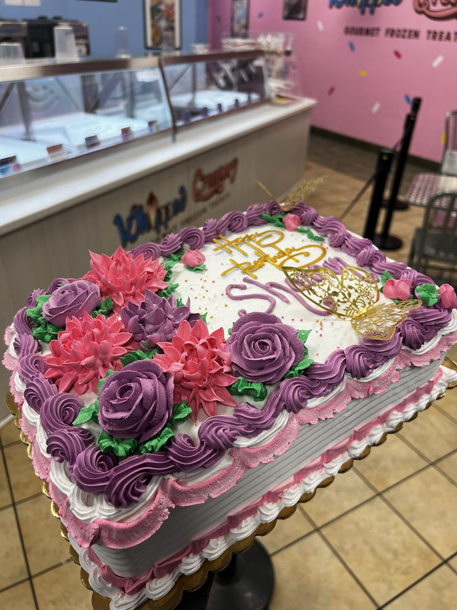 We specialize in ice cream cakes! Beautifully decorated and delicious! Voted #1 for frozen desserts in the CSRA! Order your today by visiting our website ➡️ orderwhippedcreamerytreats.com