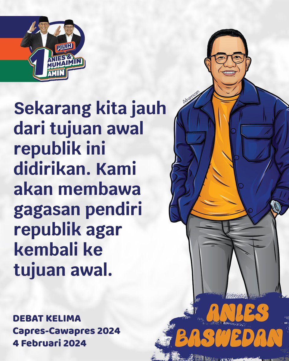 Debat ke 5 #capres #cawapres #pemilu2024
#PerubahanPastiMenang
#AMINajaDulu

<a href="/aniesbaswedan/">Anies Rasyid Baswedan</a> 
<a href="/cakimiNOW/">A Muhaimin Iskandar</a> 
<a href="/DPP_PKB/">DPP PKB</a>