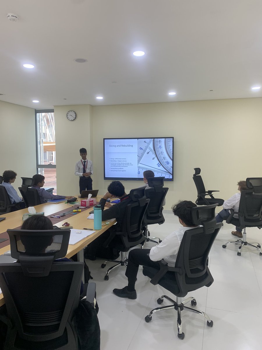 Not sure my contribution of Hilbert’s Hotel was entirely relevant or well-received, but I enjoyed a slice of Further Maths this week!