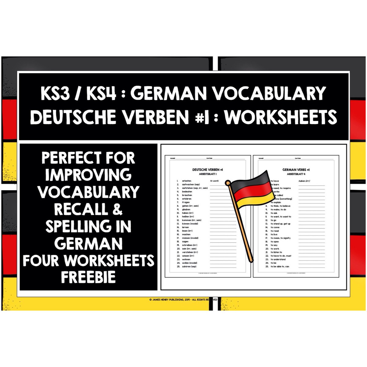 Perfect for improving #germanvocabulary recall -free on my @tesforteachers store:

tes.com/teaching-resou…

#ks3german #ks4german #gcsegerman #germangcse #deutscheverben #germanverbs #mfltwitterati   #thelivelylearningclassroom #thelivelylanguagesclassroom #germanworksheets