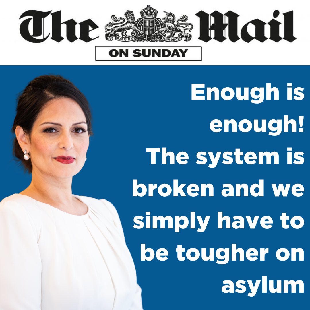 For too long our asylum system has failed to be tough enough on dangerous criminals who seek to exploit the generosity of the British people. dailymail.co.uk/news/article-1…