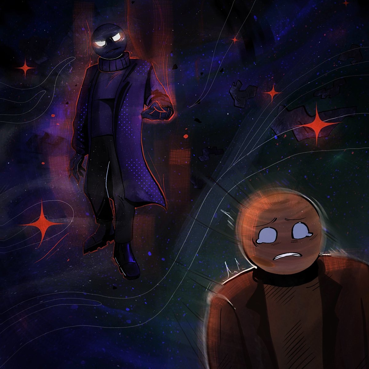 lttOnna's tweet photo. Where you go I go
#solarballs #solarballsart #fanart #art #planethumans #Jupiter #PlanetX #digitalart https://t.co/JhGvH4S5IS