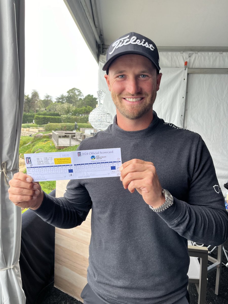 Will_ODonoghue's tweet image. History at Pebble Beach!

@Wyndham_Clark makes HISTORY with a new course record and career low 60 at Pebble Beach! Great Playing Wyndham! 👍⛳️ #WyndhamClark #PebbleBeach #CourseRecord #PGATour #PGA #Golf