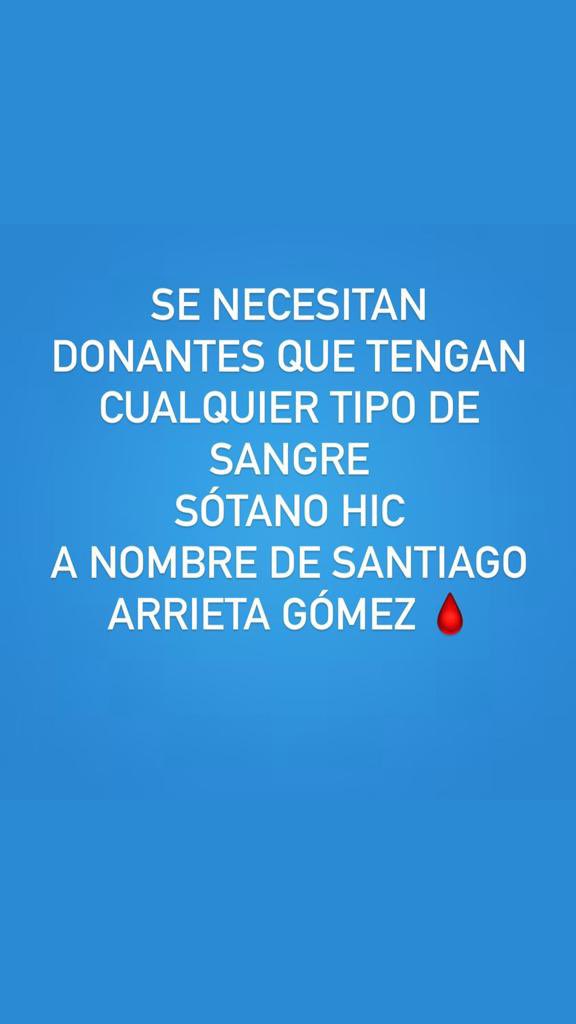Estamos necesitando donantes de sangre urgente en Bucaramanga