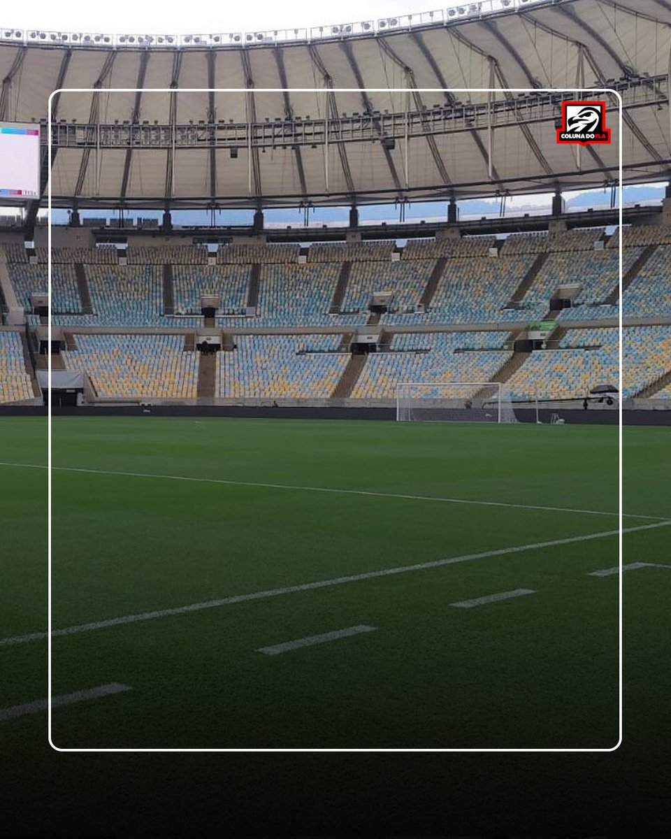ColunadoFla's tweet photo. 🚨 Gramado do Maracanã é PINTADO para esconder más condições poucas horas antes de clássico contra o Vasco. A parte Norte, onde fica a torcida do Flamengo, é uma das mais prejudicadas.

🗞️ @VitorBeloti16 / Coluna do Fla | #colunadofla https://t.co/vT9HJQGRTY