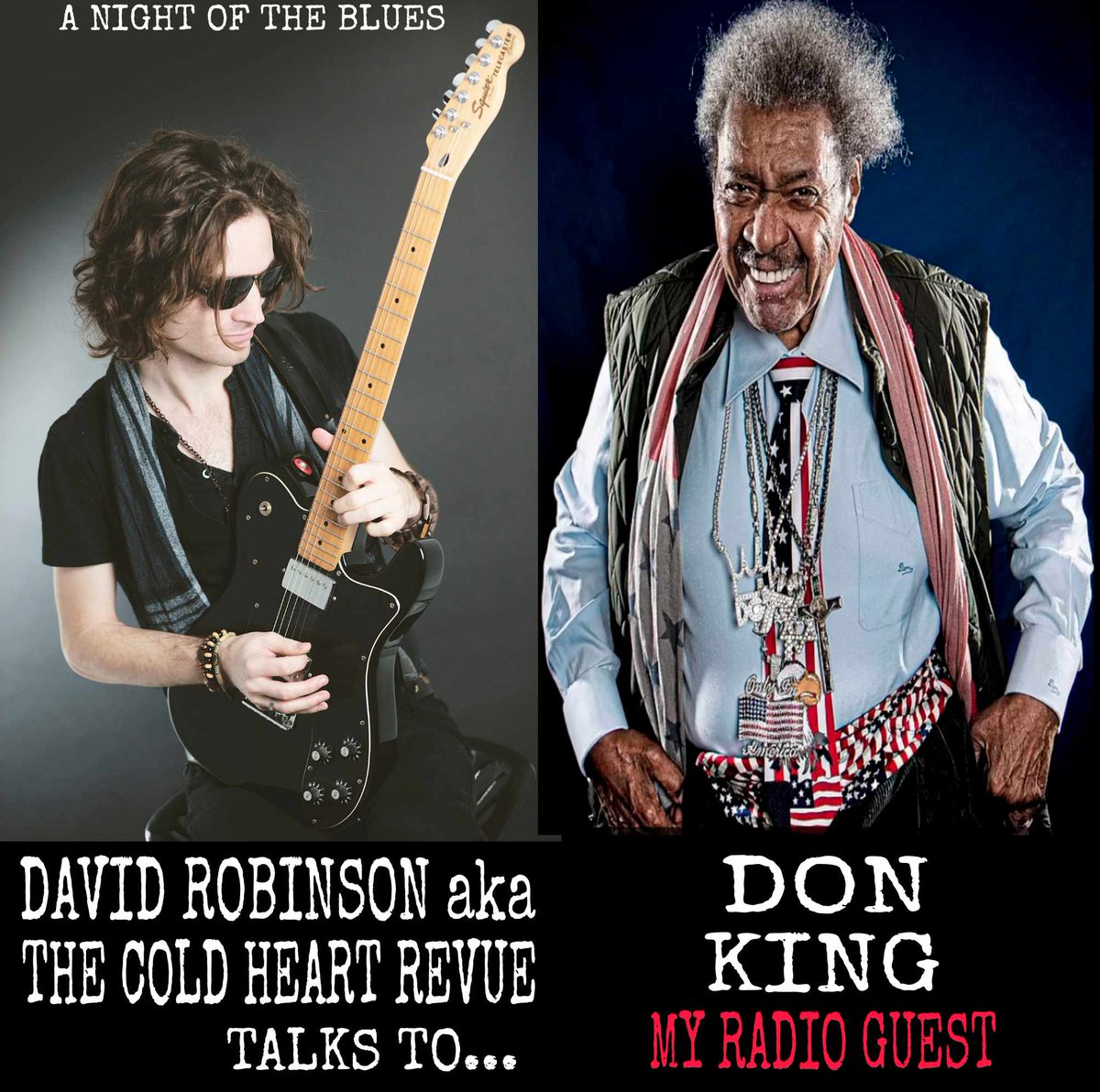 RADIO: my interview guest is Don King. The most recognisable promoter in #Boxing -responsible for 'The Rumble In The Jungle' with #muhammadali and George Foreman. He hosted the Zaire 74 music festival- featuring James Brown David Robinson aka @coldheartrevue #sport #donking
