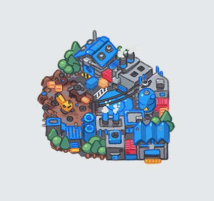 Jaymusaurus's tweet photo. New Rivet world map for Robot Quest https://t.co/KQKfXMw4e9