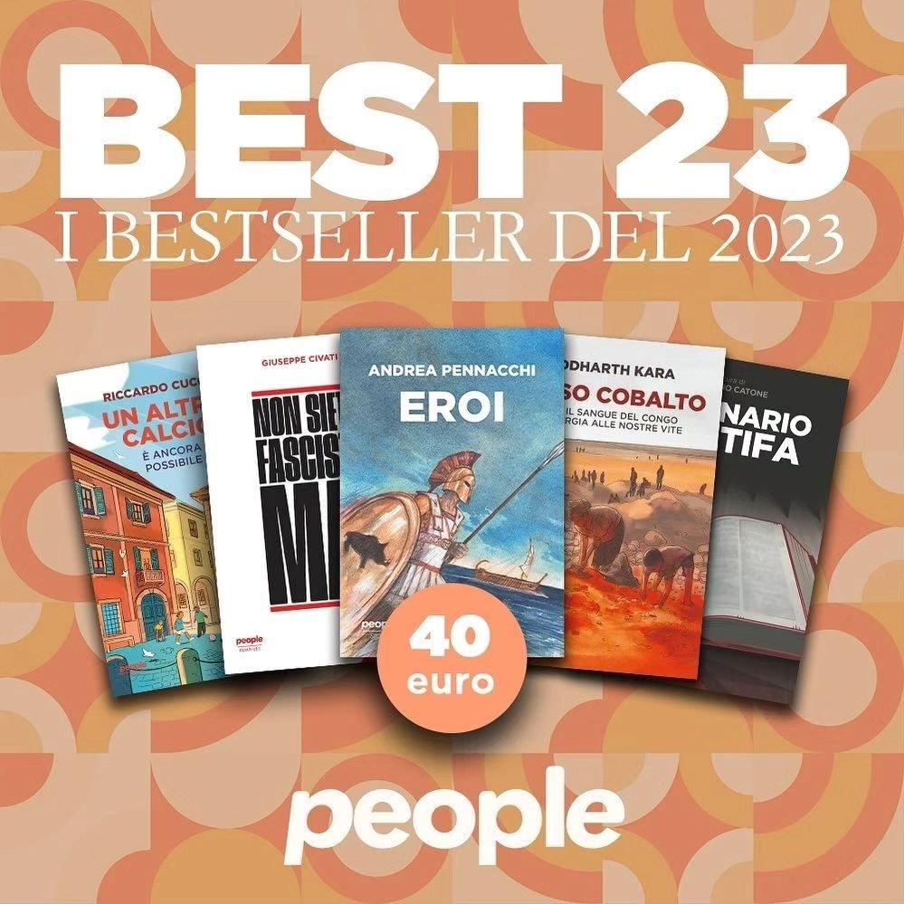 I libri di @civati, @CucchiRiccardo, @siddharthkara, @Pennacchiiiii e @stefanocatone in un pacchetto a soli 40 euro acquistabile su peoplepub.it/pagina-prodott…. Spedizione tracciata inclusa!