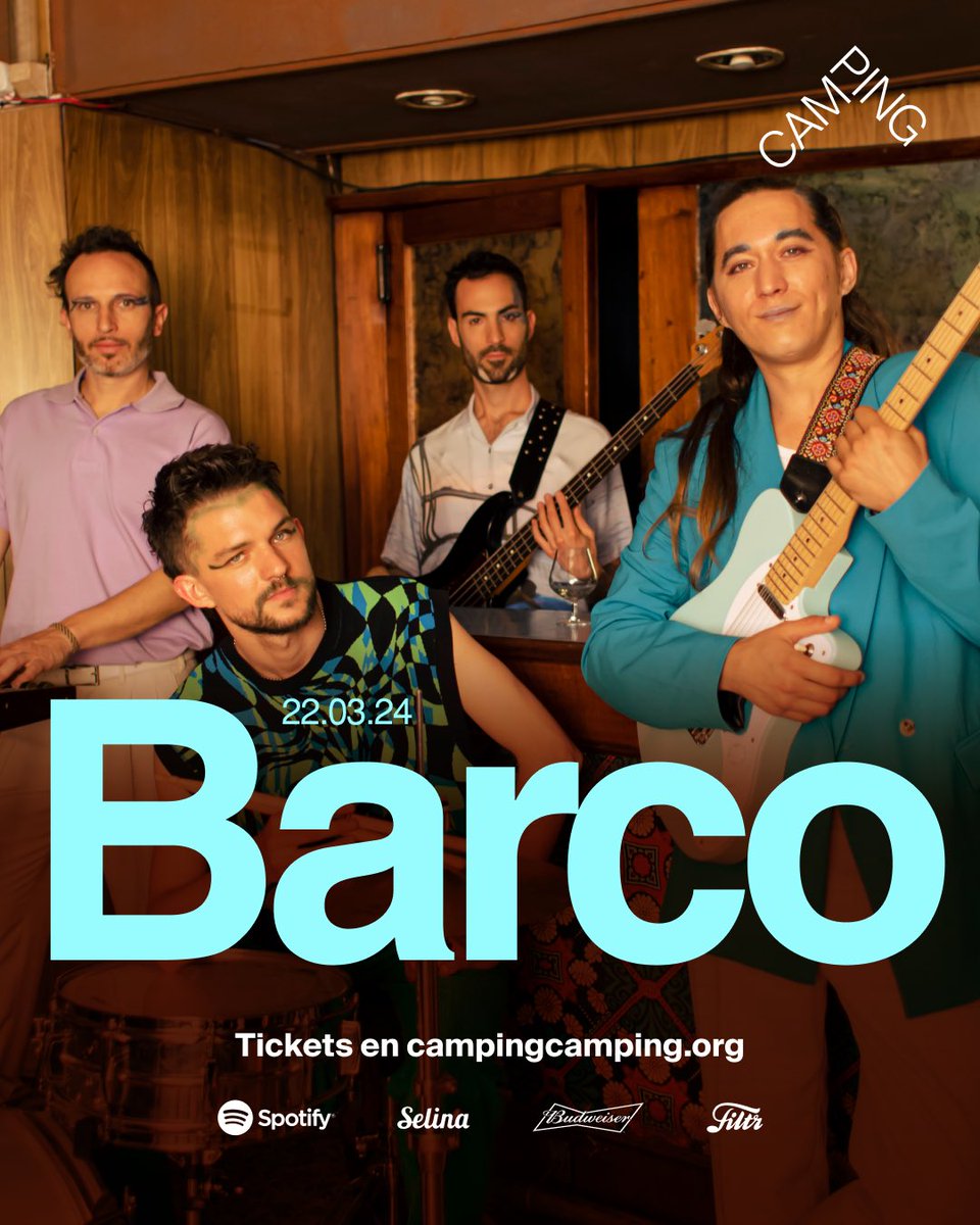 BarcoBanda's tweet photo. 🗓️ Viernes 22/3 a las 22hs
📍 @campingba 
🎟️ https://t.co/P0lHiOQ4Mx https://t.co/iTNt09BIAb