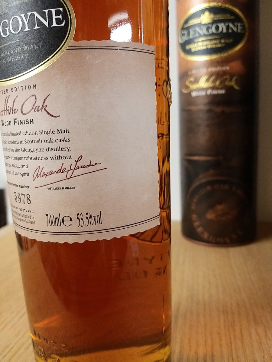 BarnWhisky's tweet photo. Glengoyne Scottish Oak Wood Finish 53.5%
#highlandmalt#singlemalt#glengoyne#maltwhisky#LimitedEdition#singlemaltwhisky https://t.co/pAhpbWVEQr