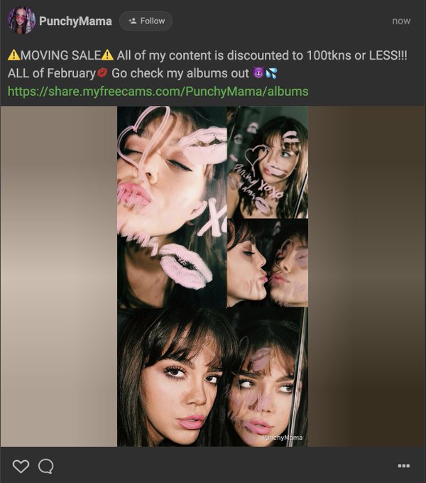 MyFreeCams Babes⚠️ 43 Albums mostly  full length videos are ALL discounted for Feb. 💋 100tkns or less