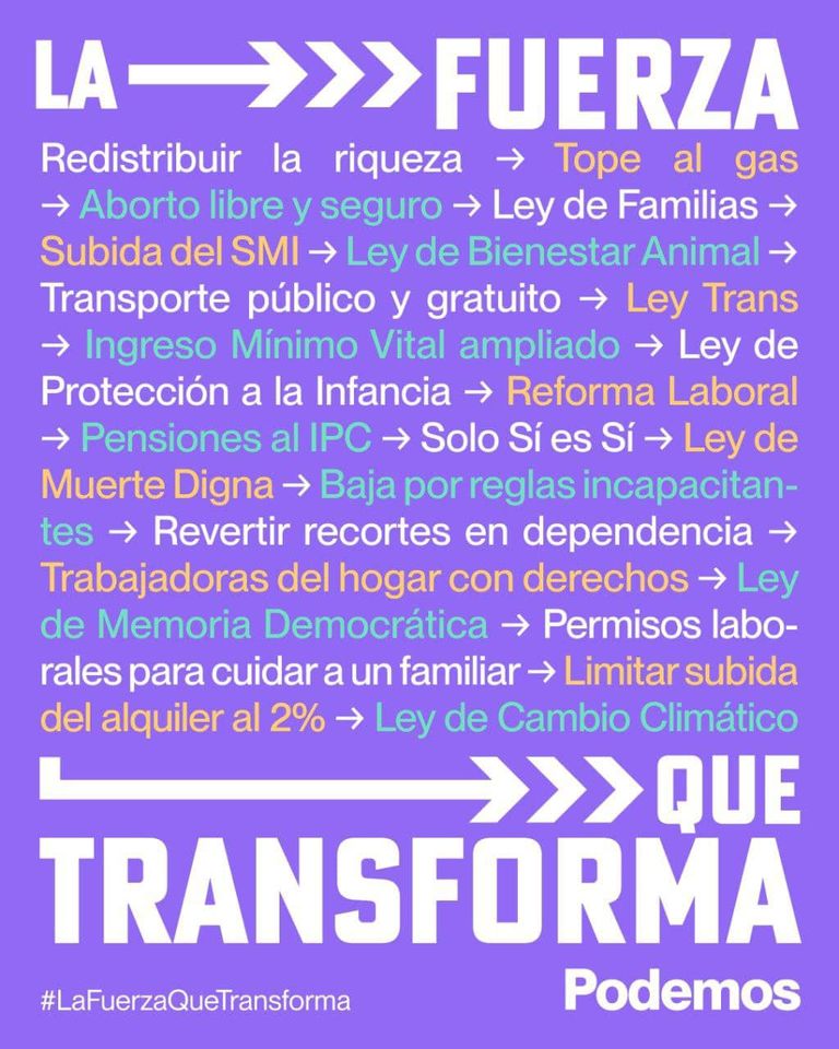 PabloAntonrider's tweet photo. La traición;
A los rabajadores
Hacía nuestros mayores
A los serv públicos
A los jóvenes
A la naturaleza
A la democracia 
Al líder que cambió la historia de este país 
A la gente común
A la República
A la verdad
Al cambio
Se merece estar fuera de PODEMOS
A trabajar x la mayoria 💜 https://t.co/7xMqqpeZ8X