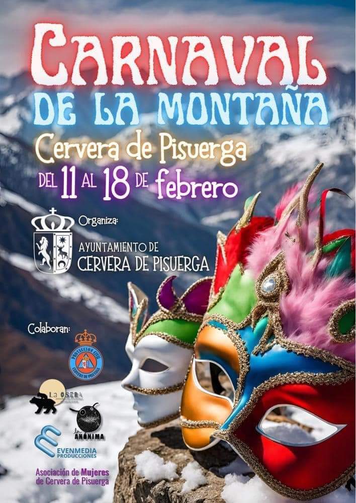 Carnaval de la Montaña Palentina. 🥳🥳🥳
#CerveradePisuerga
#Palencia 
Del 11 al 18 de Febrero.